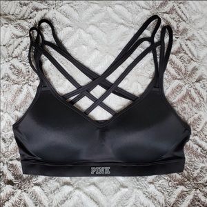 PINK Victoria's Secret Black Sports Bra